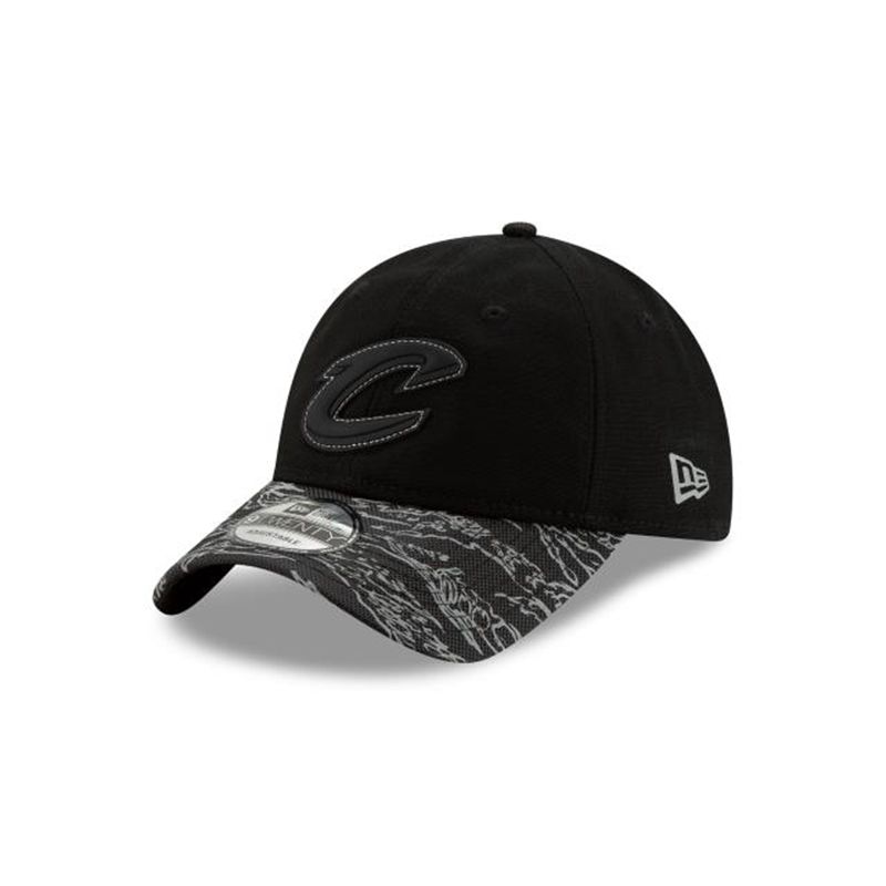 NBA Cleveland Cavaliers Tiger Flect 9Twenty Adjustable (GVE4549) - Black New Era Caps